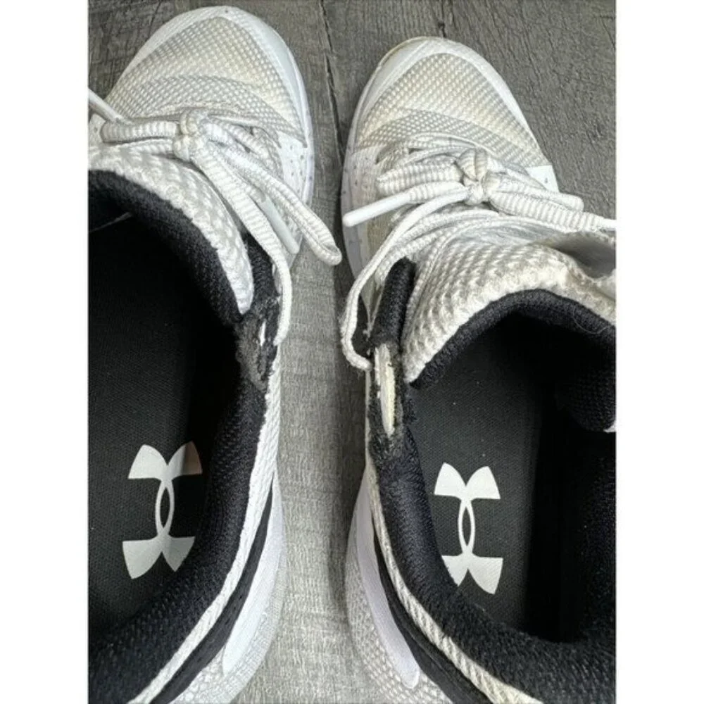Under Armour Womens HOVR Basketball Shoes 10 White Athletic Sneakers Performance